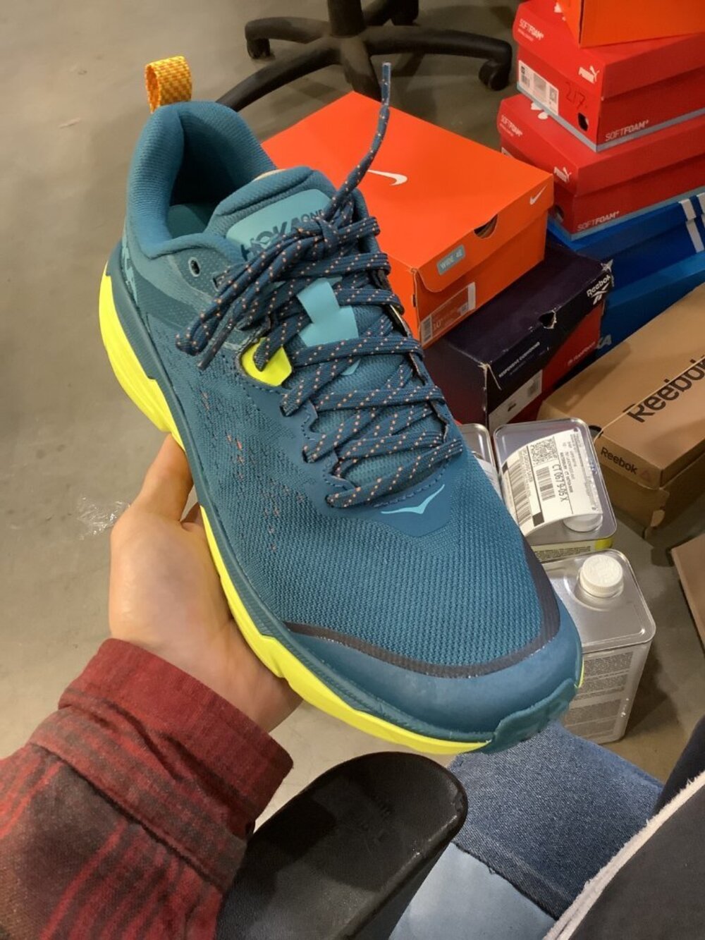 Trail Running Shoes - Men's, Blue Coral Hoka Challenger ATR 6 - Picture 5 of 6